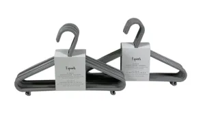 3 Sprouts 30 Pack Wheat Straw Hangers, Gray