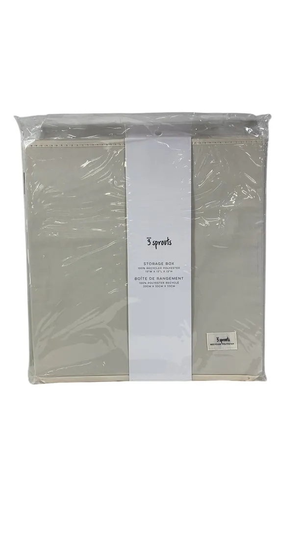 3 Sprouts Storage Box, Cream