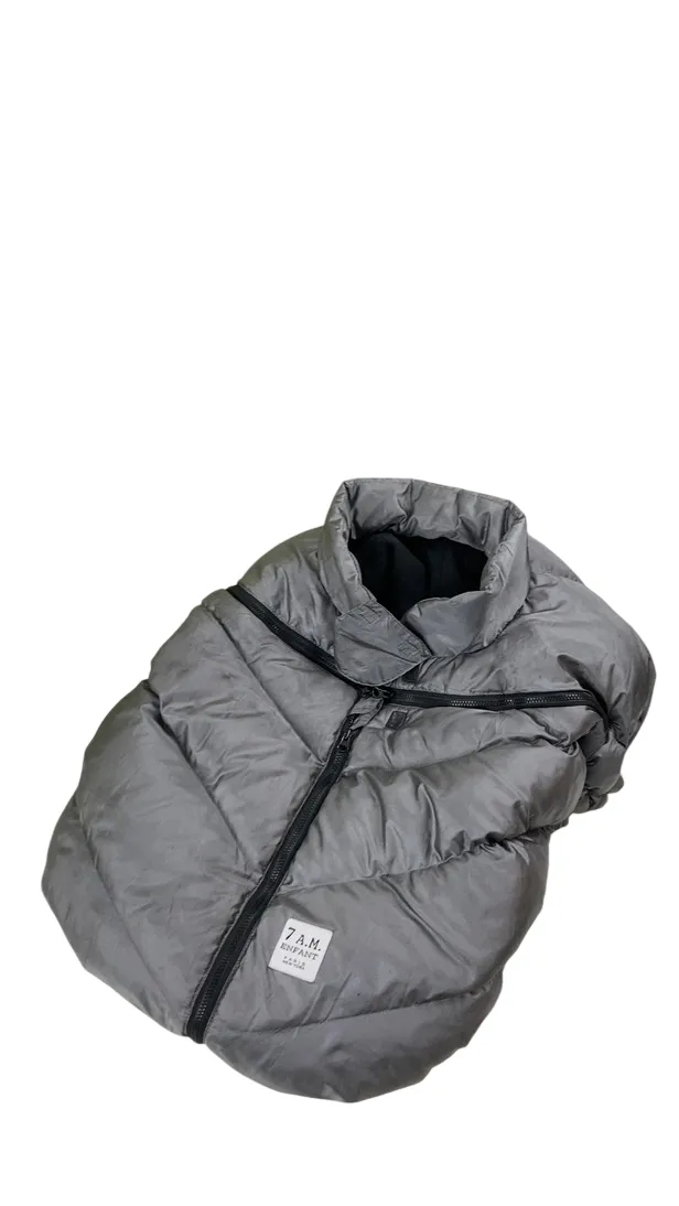 7 A.M. Enfant Car Seat Cocoon, Metallic Grey