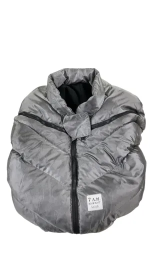 7 A.M. Enfant Car Seat Cocoon, Metallic Grey