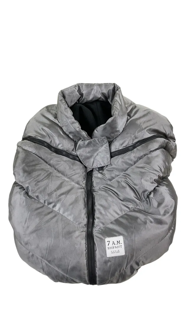 7 A.M. Enfant Car Seat Cocoon, Metallic Grey
