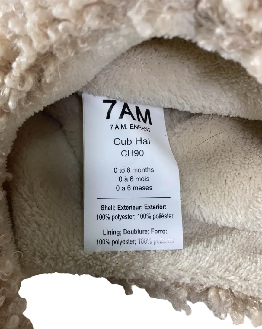 7 A.M. Enfant Cub Set, Teddy, Oatmeal, 0-6 months