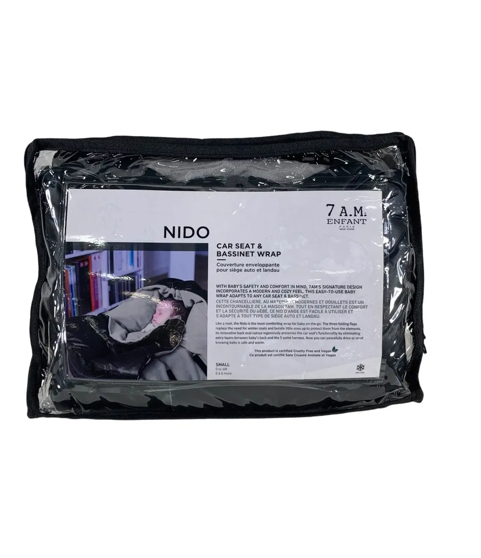 7 A.M. Enfant Nido, Black, Small (0-6 months)