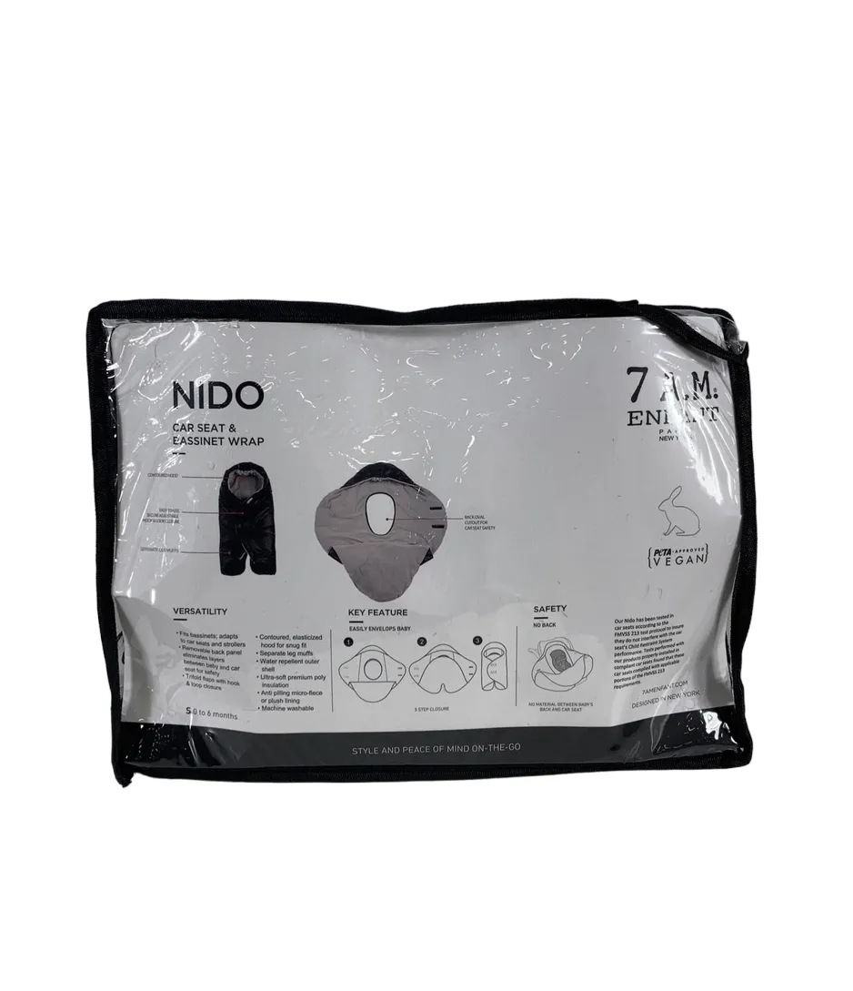 7 A.M. Enfant Nido, Black, Small (0-6 months)