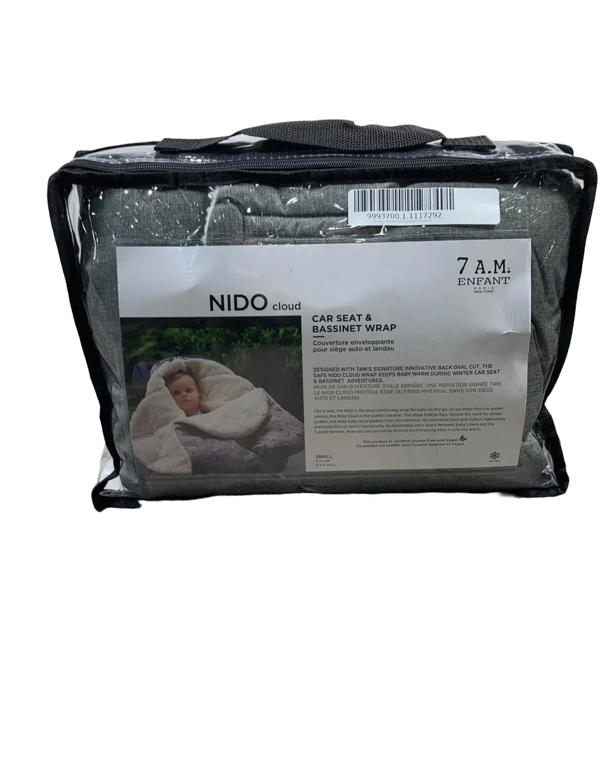 7 A.M. Enfant Nido Cloud, Heather Grey, Small (0-6 months)