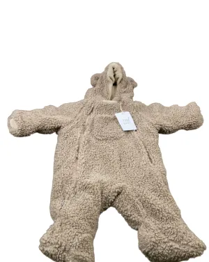 7 A.M. Enfant Teddy Jumpsuit Bebe, 6-12 Months, Oatmeal