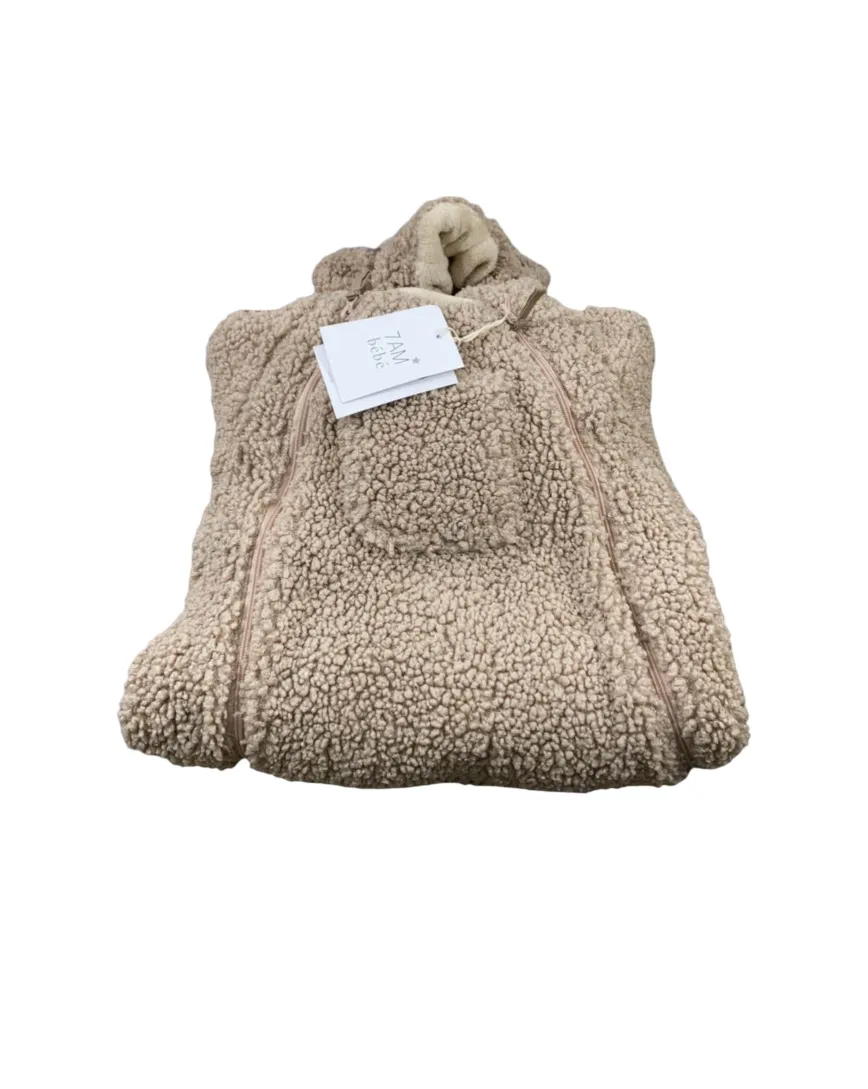 7 A.M. Enfant Teddy Jumpsuit Bebe, 6-12 Months, Oatmeal