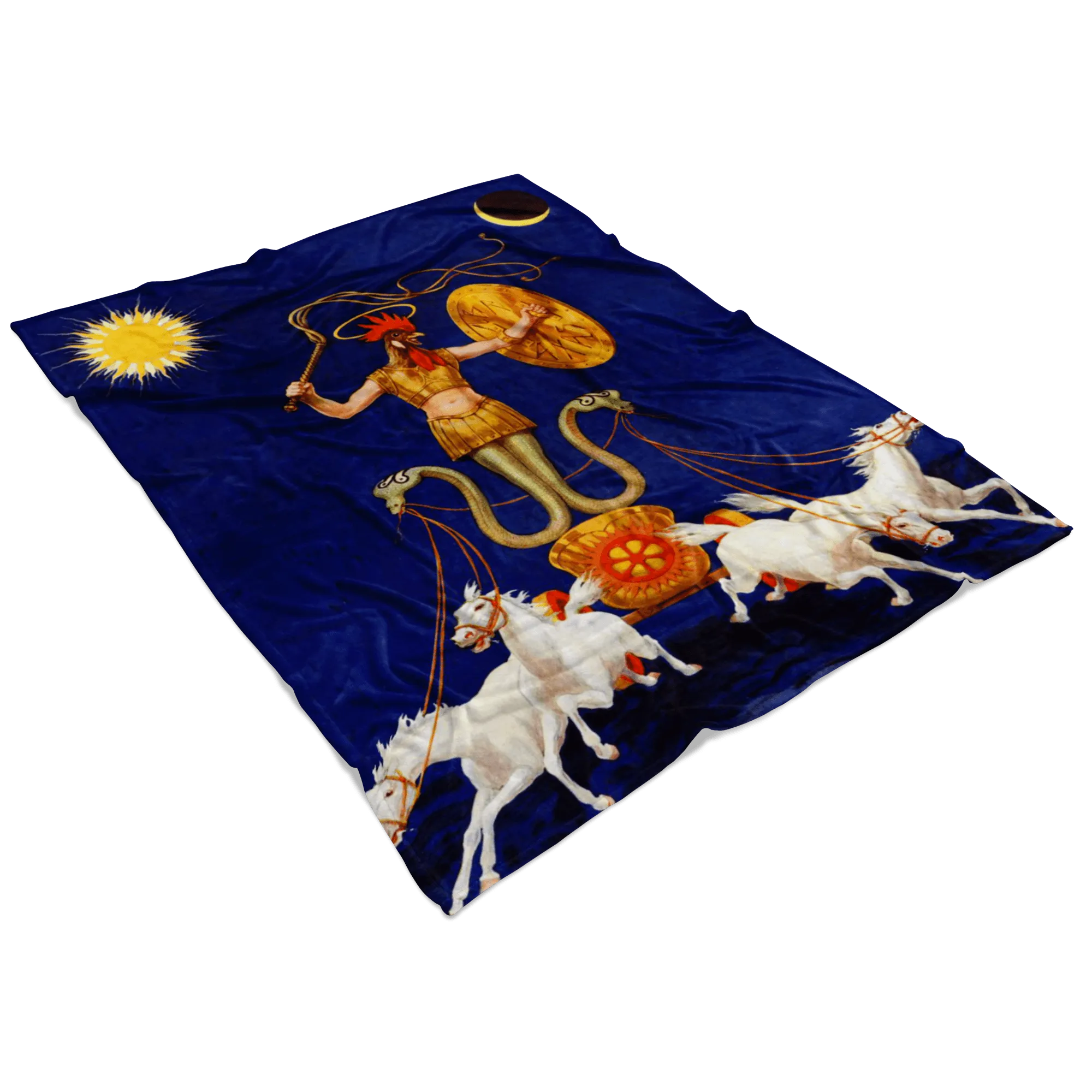 Abraxas Gnostic Deity Fleece Blanket