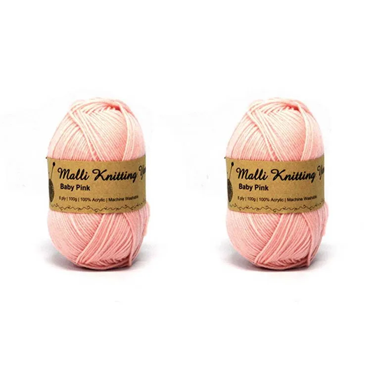 Acrylic Yarn, Baby Pink