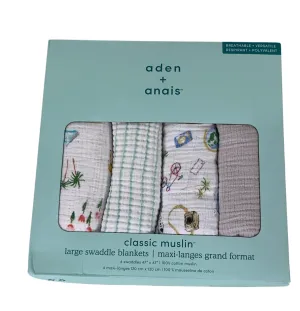 Aden   Anais Cotton Muslin Swaddle, 4pk, Around The World