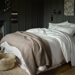 Alabaster Flannel Cotton Duvet Cover Piglet In Bed