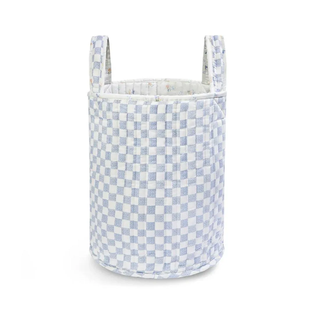 Avery Row Large Quilted Storage Basket - Coastline