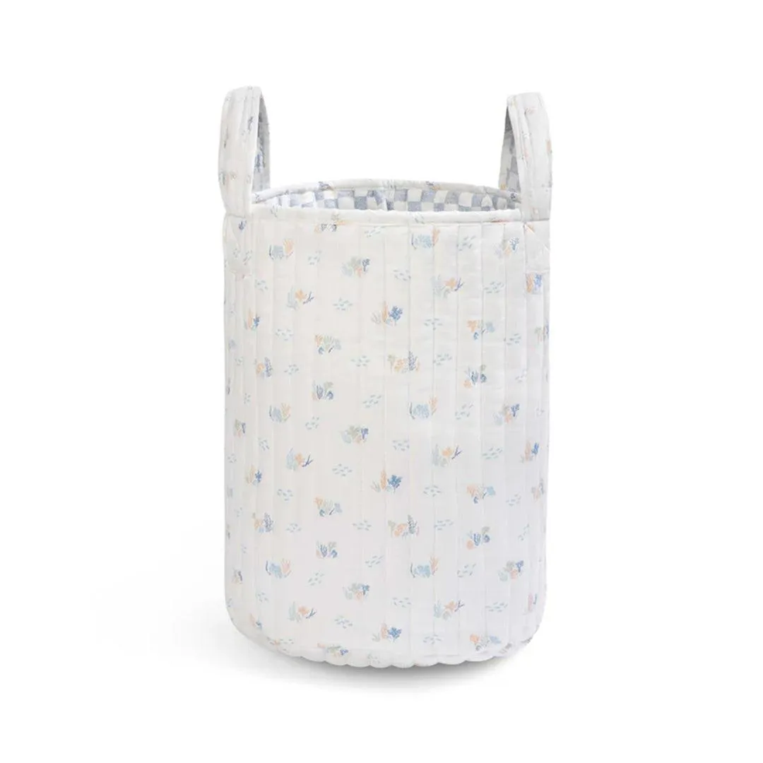 Avery Row Large Quilted Storage Basket - Coastline