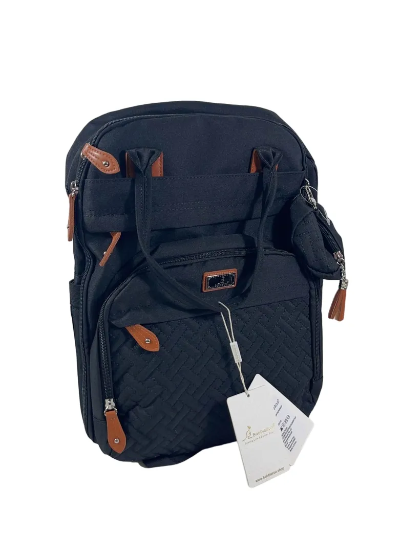 BabbleRoo Diaper Bag Backpack, XL Original, Black