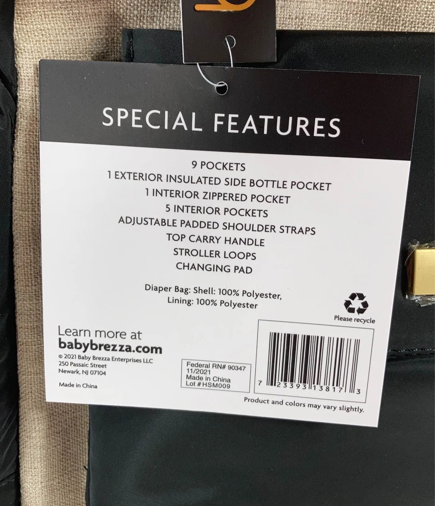 Baby Brezza Martine Convertible Diaper Backpack