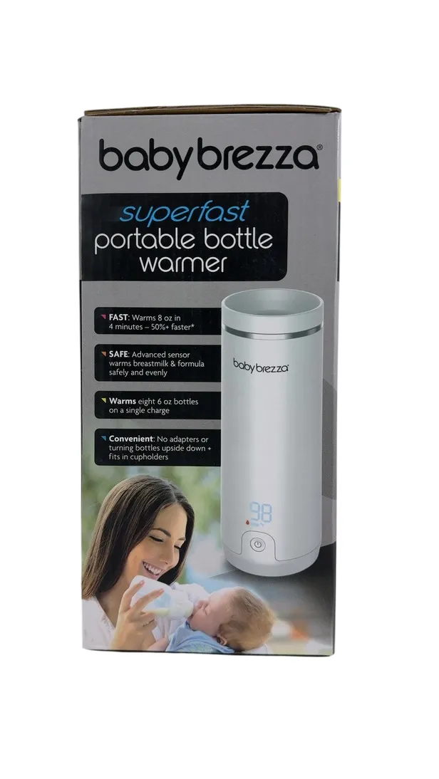 Baby Brezza Super Fast Portable Bottle Warmer, White