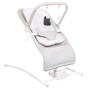 Baby Delight Alpine Wave Deluxe Bouncer with Motion, Driftwood Grey