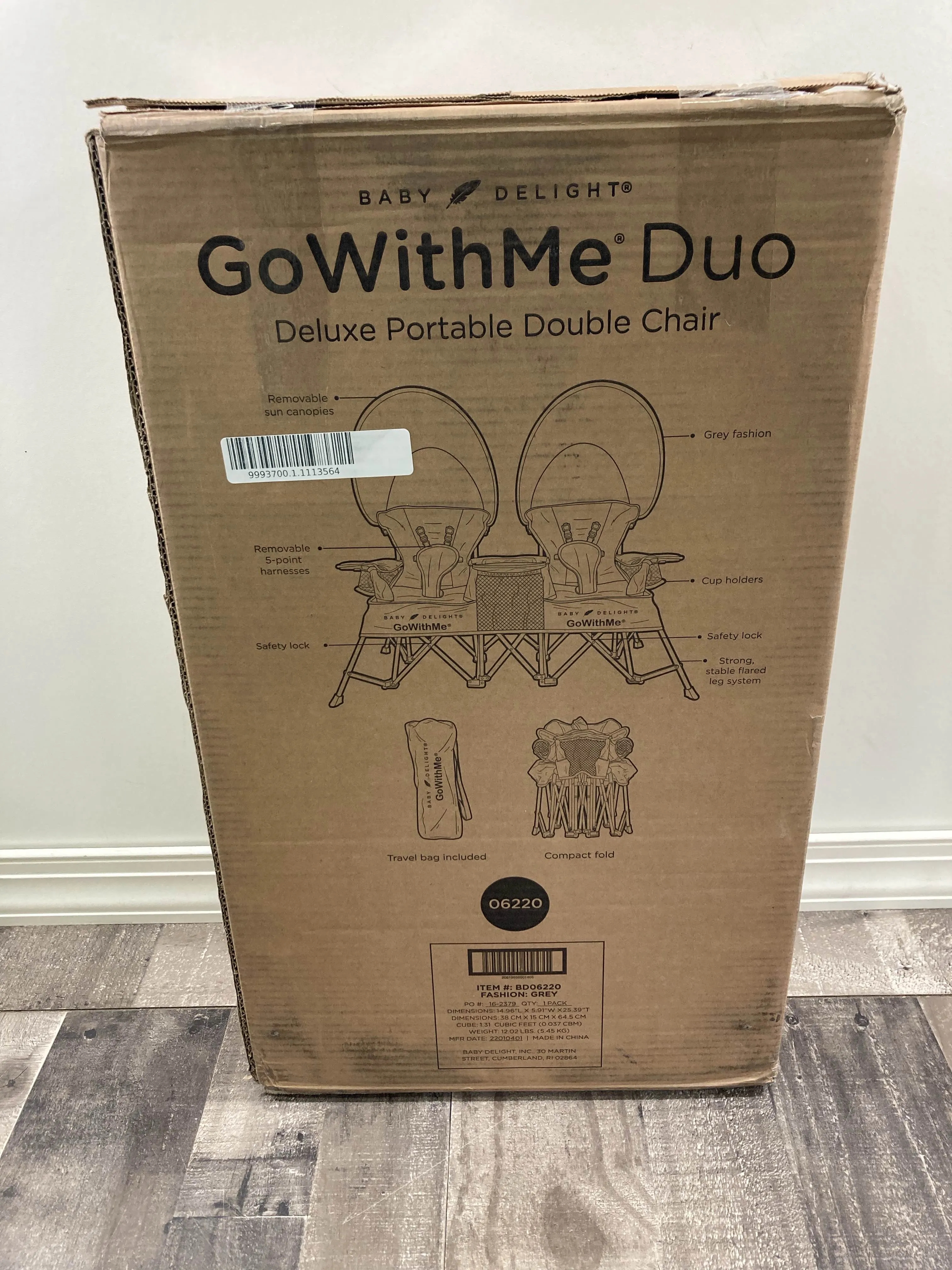 Baby Delight Go with Me Duo Deluxe Portable Double Chair