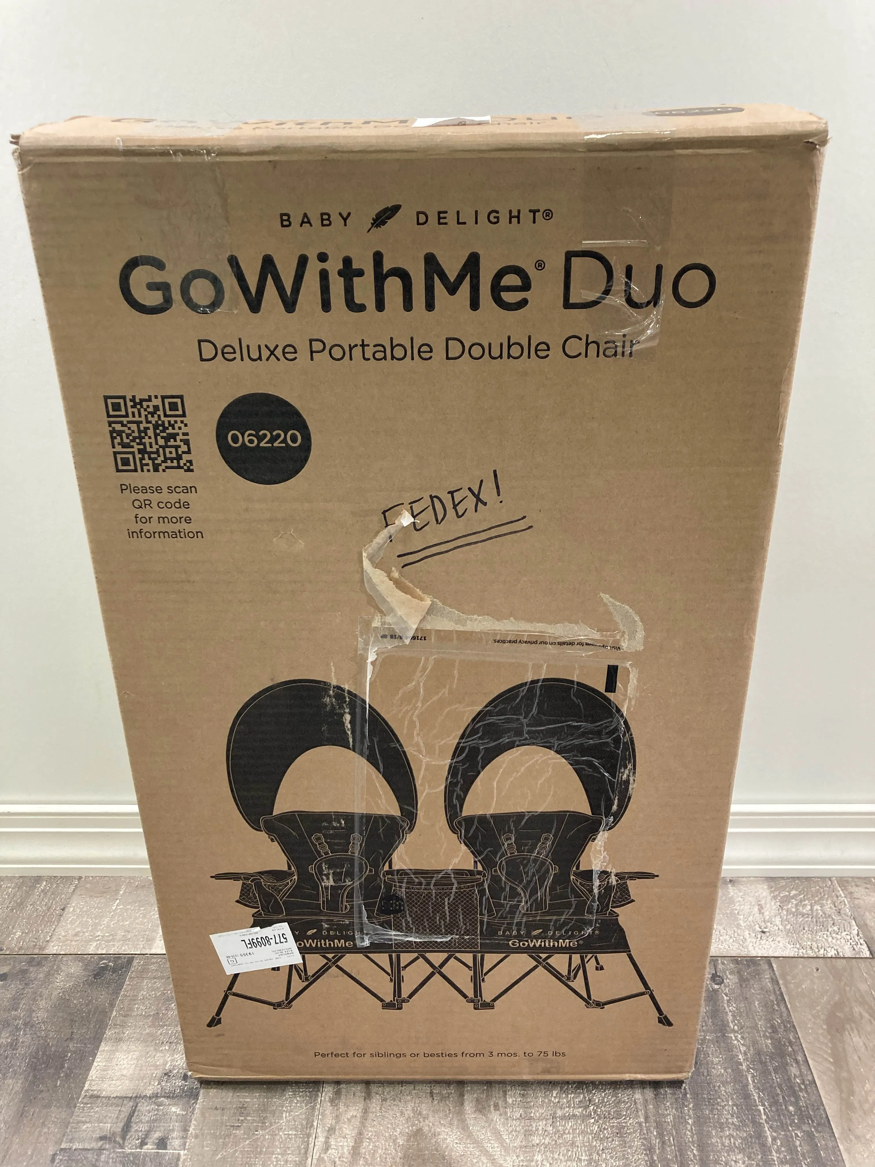 Baby Delight Go with Me Duo Deluxe Portable Double Chair