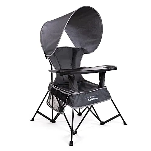 Baby Delight Go With Me Grand Deluxe Portable Chair For Kids, Grey