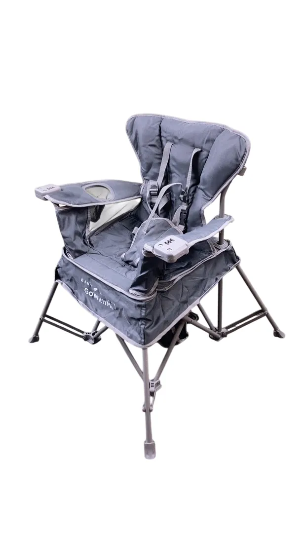 Baby Delight Go with Me Venture Deluxe Portable Chair, Elephant Grey