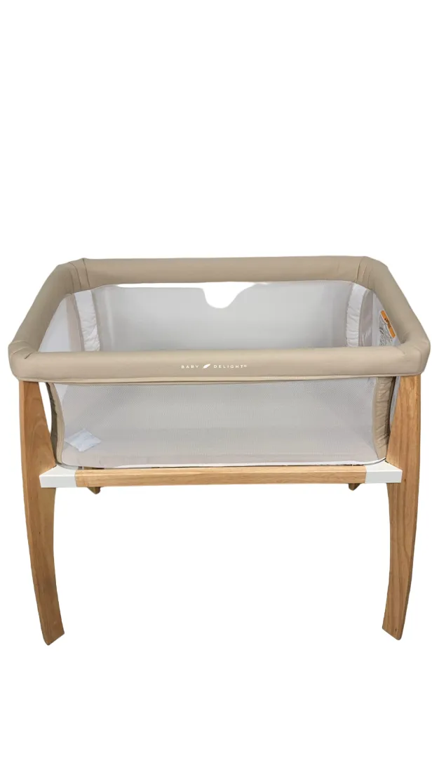 Baby Delight Heirloom Willow Organic Wooden Bassinet, Organic Oat