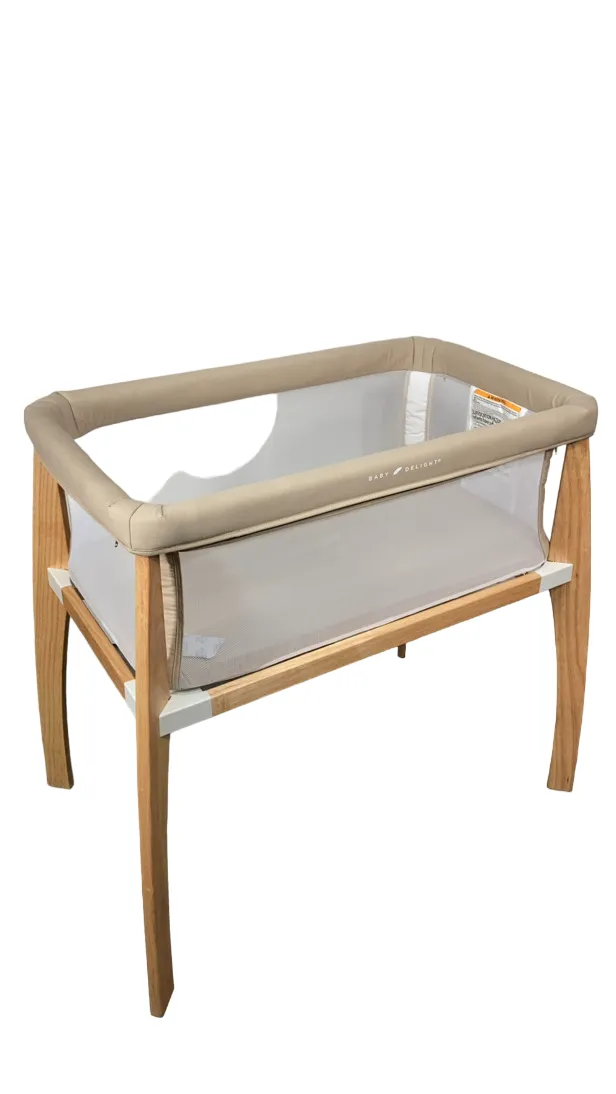 Baby Delight Heirloom Willow Organic Wooden Bassinet, Organic Oat