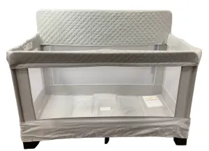Baby Delight Horizon Full Size Mesh Crib, Quilted Pebble Grey