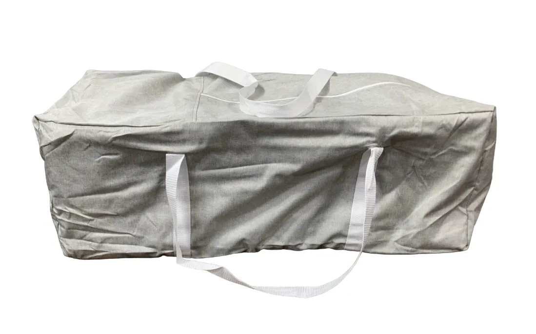 Baby Delight Horizon Full Size Mesh Crib, Quilted Pebble Grey