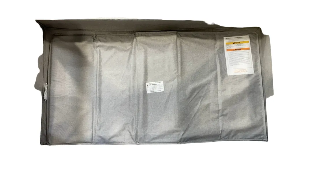 Baby Delight Horizon Full Size Mesh Crib, Quilted Pebble Grey