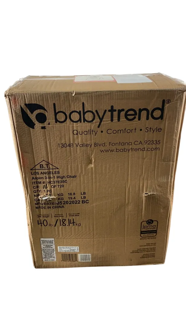 Baby Trend Aspen 3-in-1 High Chair, Hidden Jungle