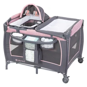 Baby Trend Lil Snooze Deluxe Nursery Playard, Cozy Pink