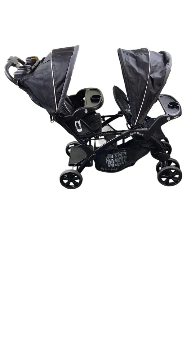 Baby Trend Sit N Stand Double Stroller, Onyx, 2024