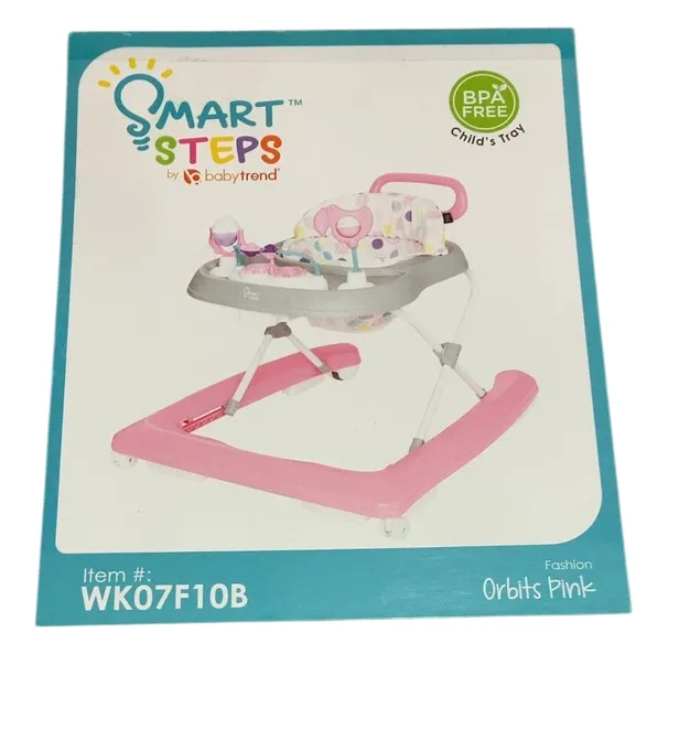 Baby Trend Smart Steps Activity Walker, Orbits pink