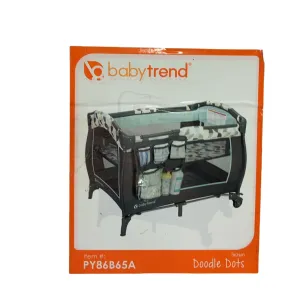 Baby Trend Trend-E Nursery Center Playard, Doodle Dots