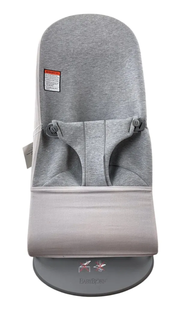 BabyBjorn Bouncer Bliss Bundle With Toy Bar, Googly Eyes, Dark Gray Frame, Light Gray 3D Jersey