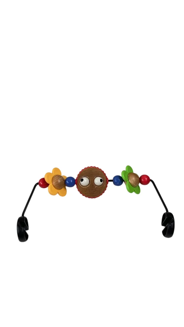 BabyBjorn Bouncer Bliss Bundle With Toy Bar, Googly Eyes, Dark Gray Frame, Light Gray 3D Jersey