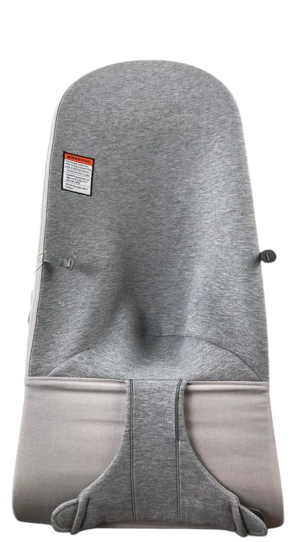 BabyBjorn Bouncer Bliss Bundle With Toy Bar, Googly Eyes, Dark Gray Frame, Light Gray 3D Jersey