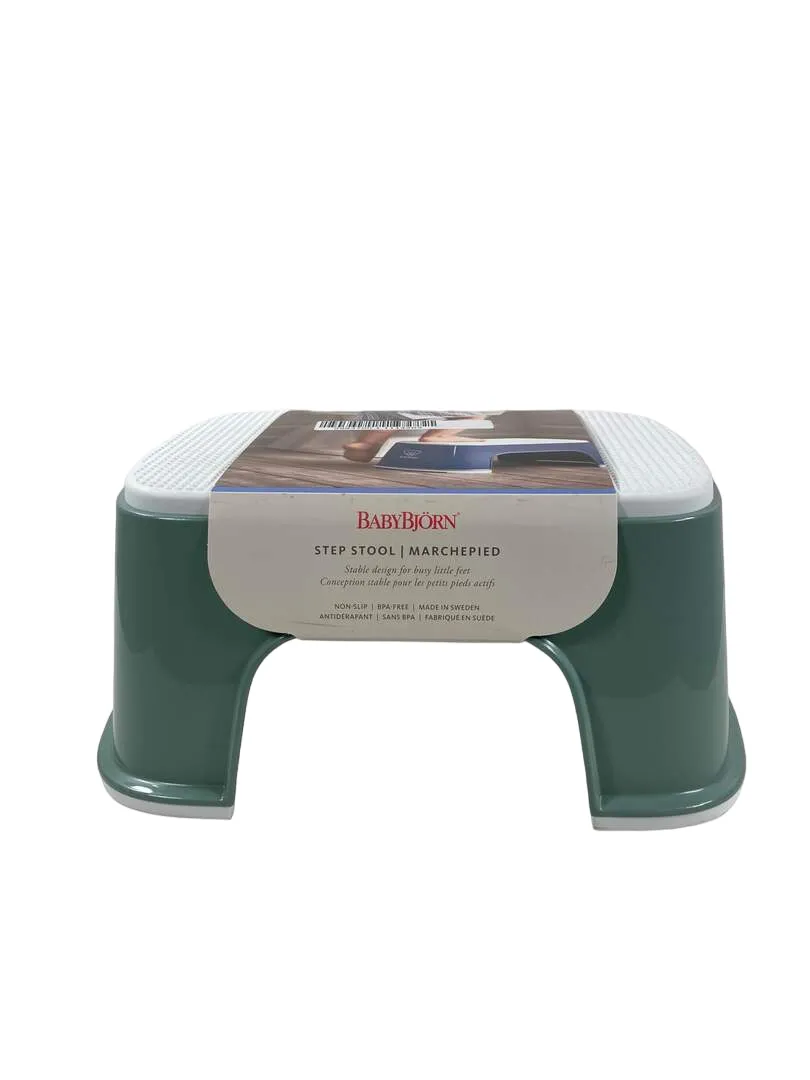 BabyBjorn Step Stool, Deep Green/White