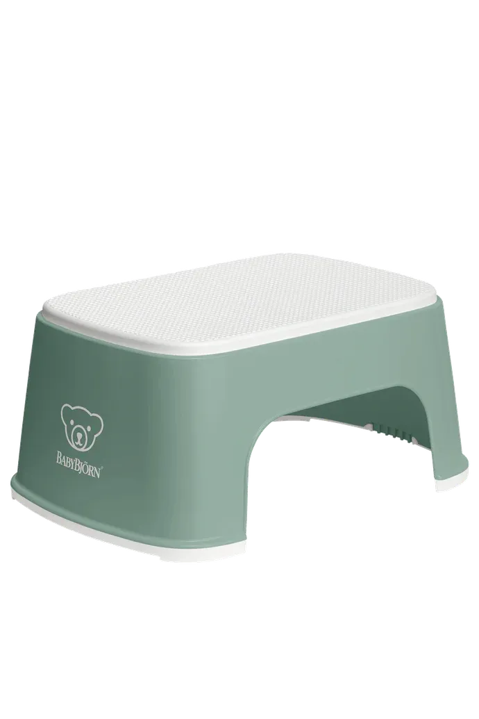 BabyBjorn Step Stool, Deep Green/White