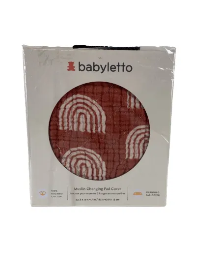 Babyletto Changing Pad Cover, Terracotta Rainbow