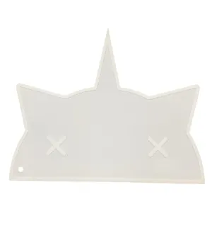 Bam Bam Boom Unicorn Cat Placemat, White