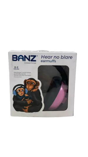 Banz Hear No Blare Earmuffs, Pink