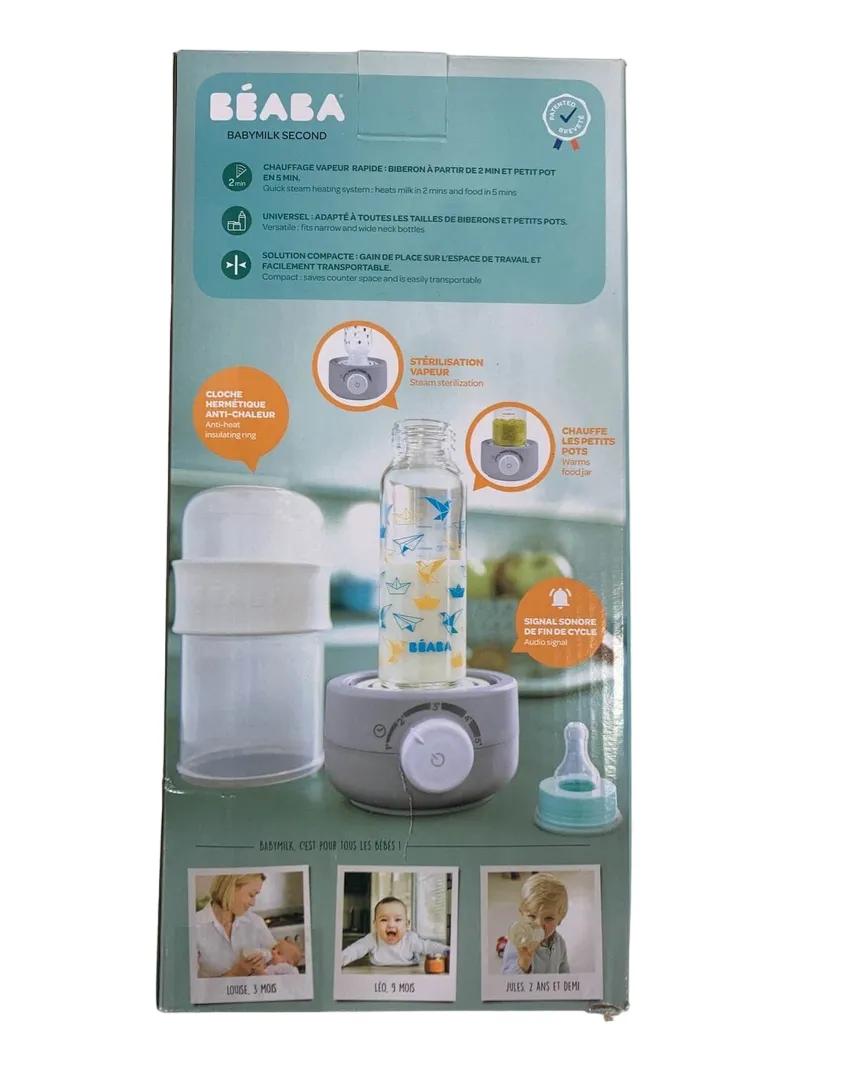 Beaba Babymilk Second Baby Bottle Warmer, Cloud