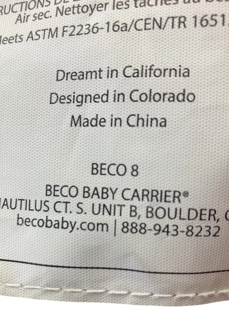 Beco Baby Carrier 8, Cool Dark Grey