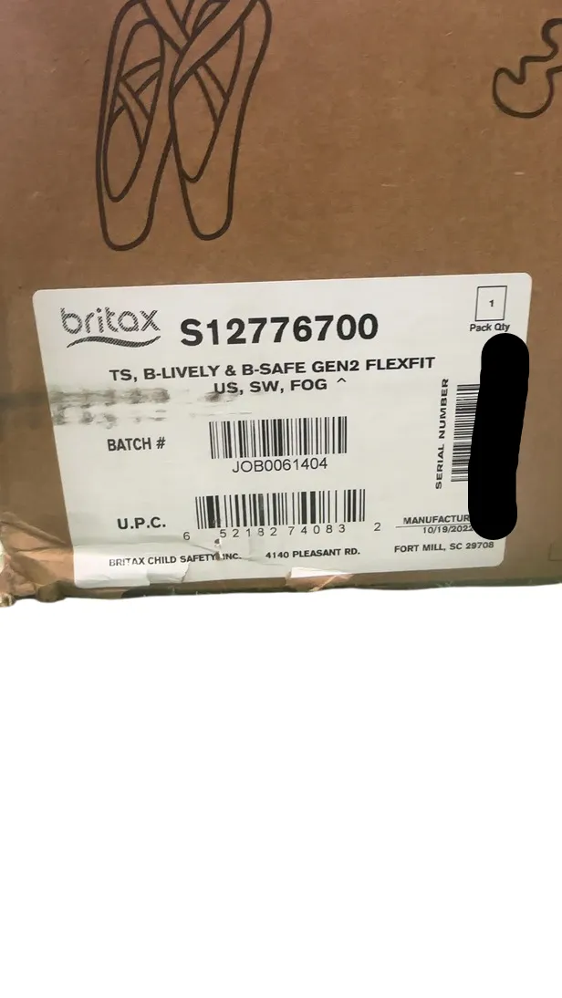 Britax B-Lively & B-Safe Gen2 FlexFit Travel System, 2022, Fog
