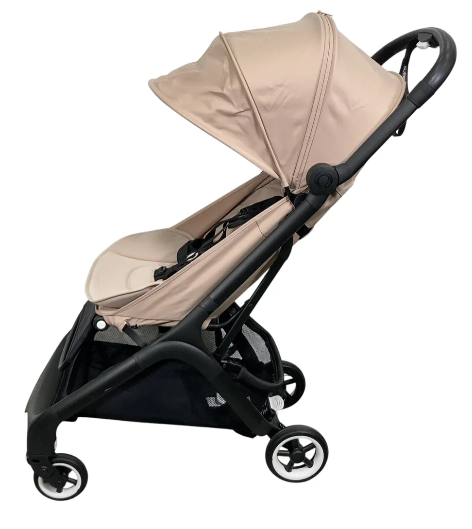 Bugaboo Butterfly Stroller, 2023, Black, Desert Taupe, Desert Taupe