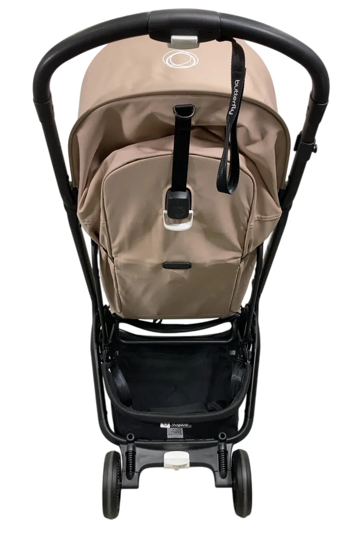 Bugaboo Butterfly Stroller, 2023, Black, Desert Taupe, Desert Taupe