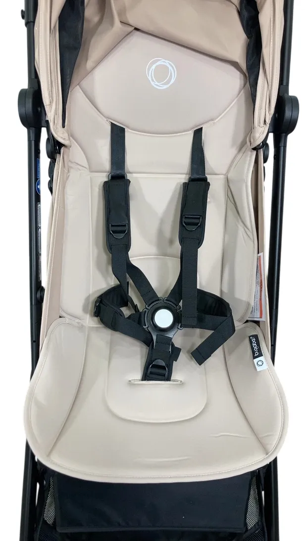 Bugaboo Butterfly Stroller, 2023, Black, Desert Taupe, Desert Taupe