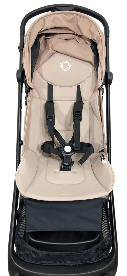 Bugaboo Butterfly Stroller, 2023, Black, Desert Taupe, Desert Taupe